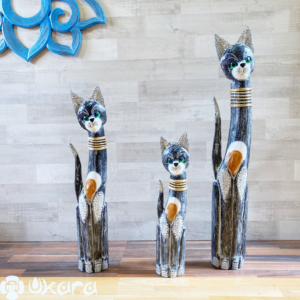 Gatos de madera 60-80-100 cm